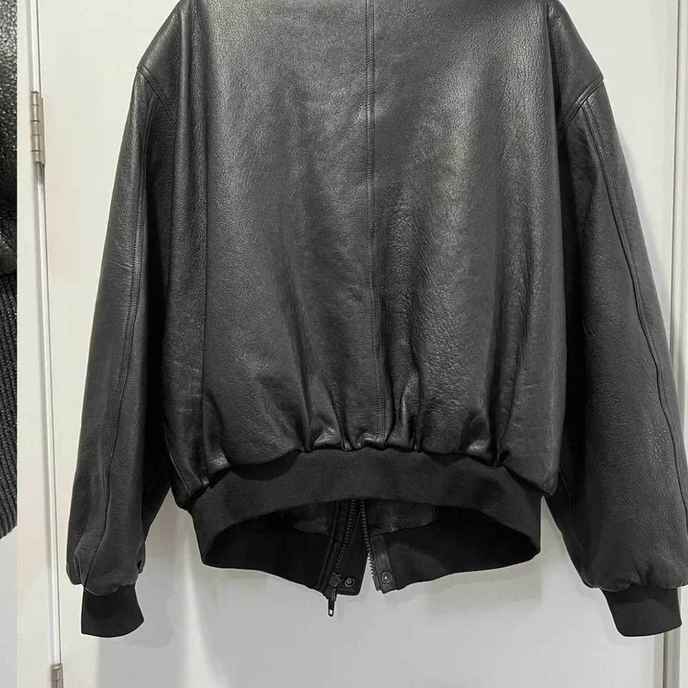 Balenciaga Blouson Taxi Leather Bomber Jacket Small Kanye - Picture 5 of 12